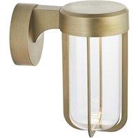Netlighting 'BENEVENTO' Non Dimmable Contemporary Outdoor LED Glass Wall Lamp in Gold