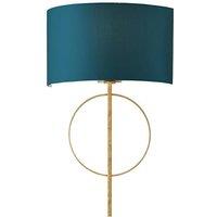 Netlighting 'TRENTO' Dimmable Stylish Contemporary Indoor Dcor Fabric Wall Lamp in Gold