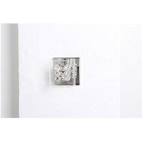 Netlighting Sonja 1 Light Polished Chrome Crystal Wall Light in Grey