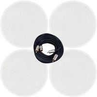 Loops Active Bluetooth 4x Ceiling Speaker Kit 50W Wireless HiFi Audio Streaming System