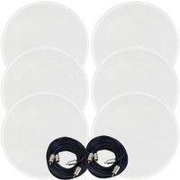 Loops Active Bluetooth 6x Ceiling Speaker Kit 50W Wireless HiFi Audio Streaming System