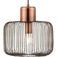 Loops Hanging Ceiling Pendant Light ANTIQUE COPPER WIRE Shade Modern Lamp Bulb Holder