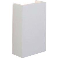 Loops LED Twin Wall Light Warm White Primed White (ready to paint) Bedside Down Lamp