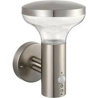 Loops IP44 Outdoor LED Lamp Stainless Steel Wall PIR Light Modern Porch Cool White