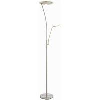 Loops Mother & Child Lamp Satin Chrome & Frosted Plastic 18W LED & 6W LED