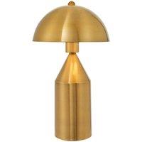 Loops Decorative Antique Brass Table Lamp - Inline Switch - Requires 60W E27 GLS Bulb in Metallics