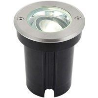 Loops Stainless Steel Drive Over IP67 Ground Light - 6W Cool White LED - Tilting Head in Metallics
