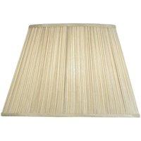 Loops 16.5 Luxury Round Tapered Lamp Shade Beige Pleated Organza Modern Elegant Drum