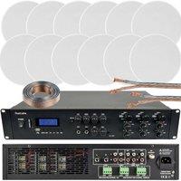 Loops 1200W Loud Bluetooth Sound System 12x 100W Slim Ceiling Speaker 6 Zone Amplifier