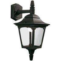 Loops Outdoor IP44 Wall Light Sconce Black LED E27 100W Bulb External d00314