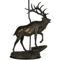 Loops Table Lamp No shade Large Resin Made Statuette Bronze Patina LED E27 40w Bulb