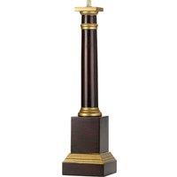 Loops Table Lamp Oxblood & Gold Painted Square & Cylindrical Shade Not Inc LED E27 60w