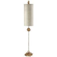 Loops Table Lamp Cylindrical Cream Shade in Putty Wash Gold/ White LED E27 60W
