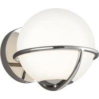 Loops Wall Light Sconce Highly Polished Nickel Finish LED G9 3.5W Bulb d00588 in Metallics