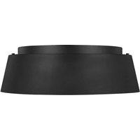 Loops 3 Bulb Flush Light Light Low Ceiling Midnight Black LED E14 60W Bulb