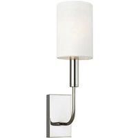 Loops Wall Light Sconce Highly Polished Nickel Finish LED E14 60W Bulb d00639 in Metallics