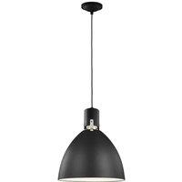 Loops 1 Bulb Ceiling Pendant Light Fitting Matte Black LED 8W Bulb