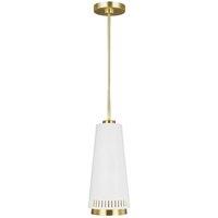 Loops 1 Bulb Ceiling Pendant Light Fitting Matte White LED E27 60W Bulb