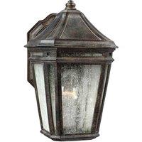 Loops Outdoor IP44 Wall Light Weathered Chestnut LED E27 75W