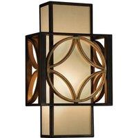 Loops Wall Light Sconce Heritage Bronze Parissiene Gold LED E14 60W Bulb