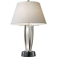 Loops Table Lamp Highly Polished Nickel Finish LED E27 60W Single Bulb d00958 in Metallics