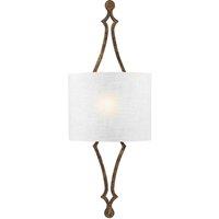 Loops Wall Light Sconce Distressed Gold leaf LED E27 60W Bulb