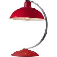 Loops Table Lamp Curved Arm Retro Style Office Light Traffic Red LED E27 60W Bulb