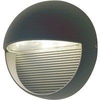 Loops Outdoor IP54 Wall Light Sconce Graphite Finish LED 6W Bulb External d01052