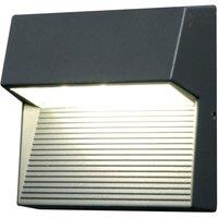 Loops Outdoor IP54 Wall Light Sconce Graphite Finish LED 6W Bulb External d01053