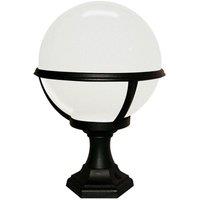 Loops Outdoor IP44 1 Bulb Wall Ground Pedestal Lamp Light Black LED E27 100W d01069