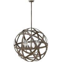 Loops Outdoor IP44 5 Bulb Chandelier LIght Vintage Iron LED E14 40W