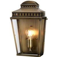 Loops Outdoor IP44 Wall Light Aged Brass LED E27 100W d01941 in Metallics