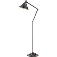 Loops Floor Lamp Jointed Moveable Stem & Head Cone Shape Shade Old Bronze LED E27 100W
