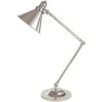 Loops Table Lamp- Highly Polished Nickel Finish- LED E27 60W Single Bulb - d02123 in Metallics