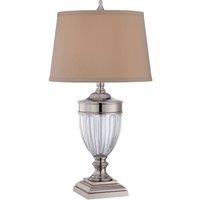 Loops Table Lamp Highly Polished Nickel Finish LED E27 100W Single Bulb d02195 in Metallics