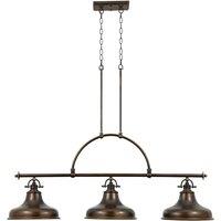 Loops 1 Bulb Ceiling Pendant Light Fitting Palladian Bronze LED E27 100W Bulb