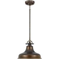 Loops 1 Bulb Ceiling Pendant Light Fitting Palladian Bronze LED E27 100W Bulb