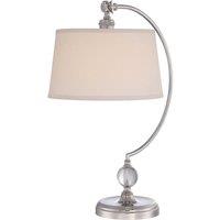 Loops Table Lamp Highly Polished Nickel Finish LED E27 100W Single Bulb d02248 in Metallics
