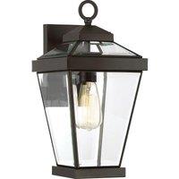 Loops Outdoor IP44 1 Bulb Wall Light Lantern Western Bronze LED E27 60W d02333