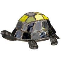Loops Table Lamp Turtle Tortoise Battery Tiffany Shell Integrated LED Vintage Bronze