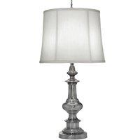 Loops Table Lamp Traditional Zince Cast Ivory Shadow Shade Antique Nickel LED E27 60W in Metallics