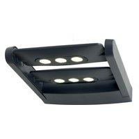 Loops Outdoor IP65 6 Bulb Wall Light Graphite LED 18W
