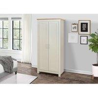 Birlea Highgate 2 Door Wardrobe Navy Blue & Oak in Cream