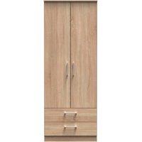 Ready Assembled 2 U Cornwall 2 Door 2 Drawer Wardrobe (Ready Assembled) in Light Oak