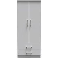 Ready Assembled 2 U Cornwall 2 Door 2 Drawer Wardrobe (Ready Assembled) in Light Grey