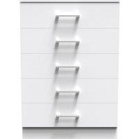 Ready Assembled 2 U Cornwall 5 Drawer Chest (Ready Assembled) in White