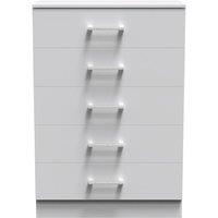 Ready Assembled 2 U Cornwall 5 Drawer Chest (Ready Assembled) in Light Grey