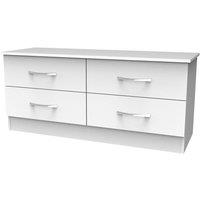 Ready Assembled 2 U Hampshire 4 Drawer Bed Box (Ready Assembled) in White