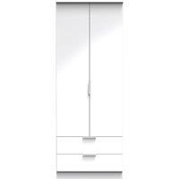 Ready Assembled 2 U Dover 2 Door 2 Drawer Wardrobe (Ready Assembled) in White