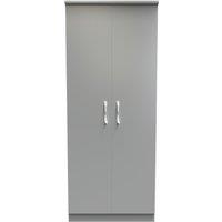 Ready Assembled 2 U Hampshire 2 Door Wardrobe (Ready Assembled) in Dark Grey